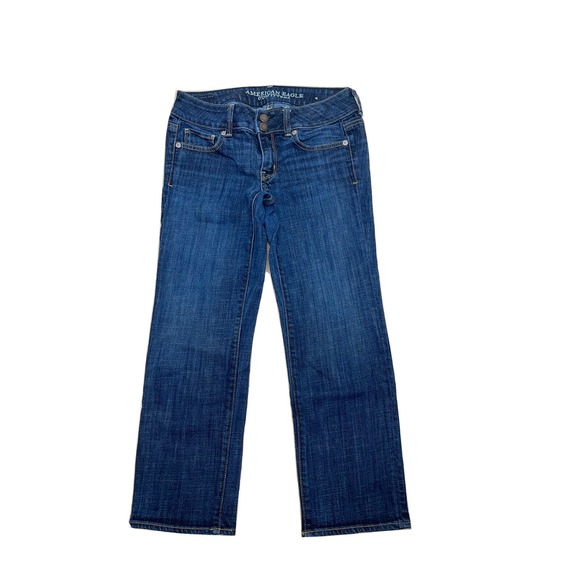 American Eagle Outfitters Denim - American Eagle Artist Crop Jeans Women‎ Sz 2 (28x23) Stretch Double Button Denim